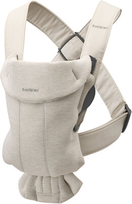 BabyBjörn Mini Bæresele 3D Jersey, Lysebeige