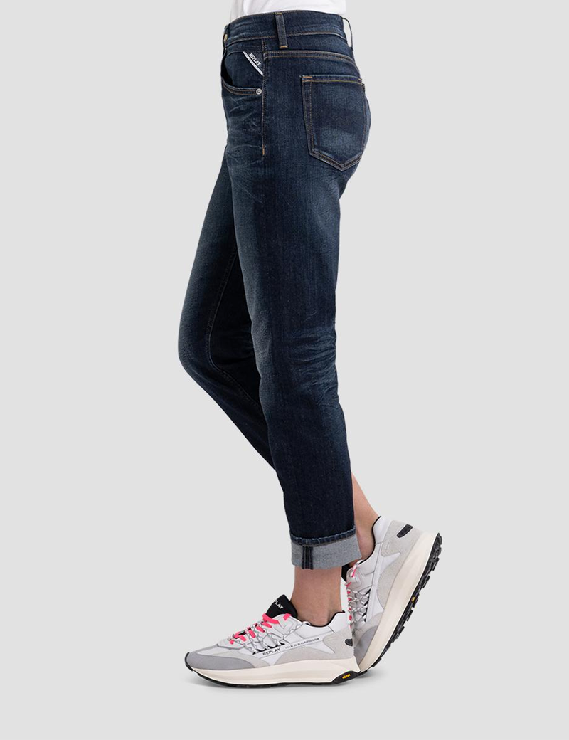REPLAY JEAN FEMME MARTY BOYFIT BLEU FONCÉ