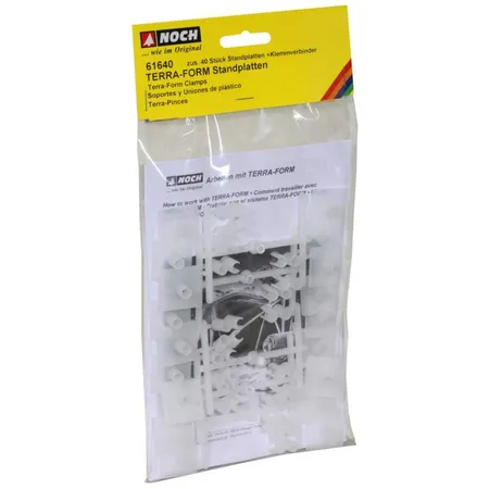 NOCH 61640- Standplatten und Klemmverbinder H0, TT, N und Z