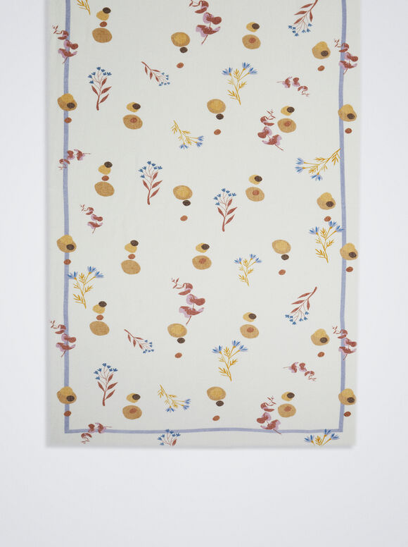 Pañuelo Con Estampado Floral - Raw