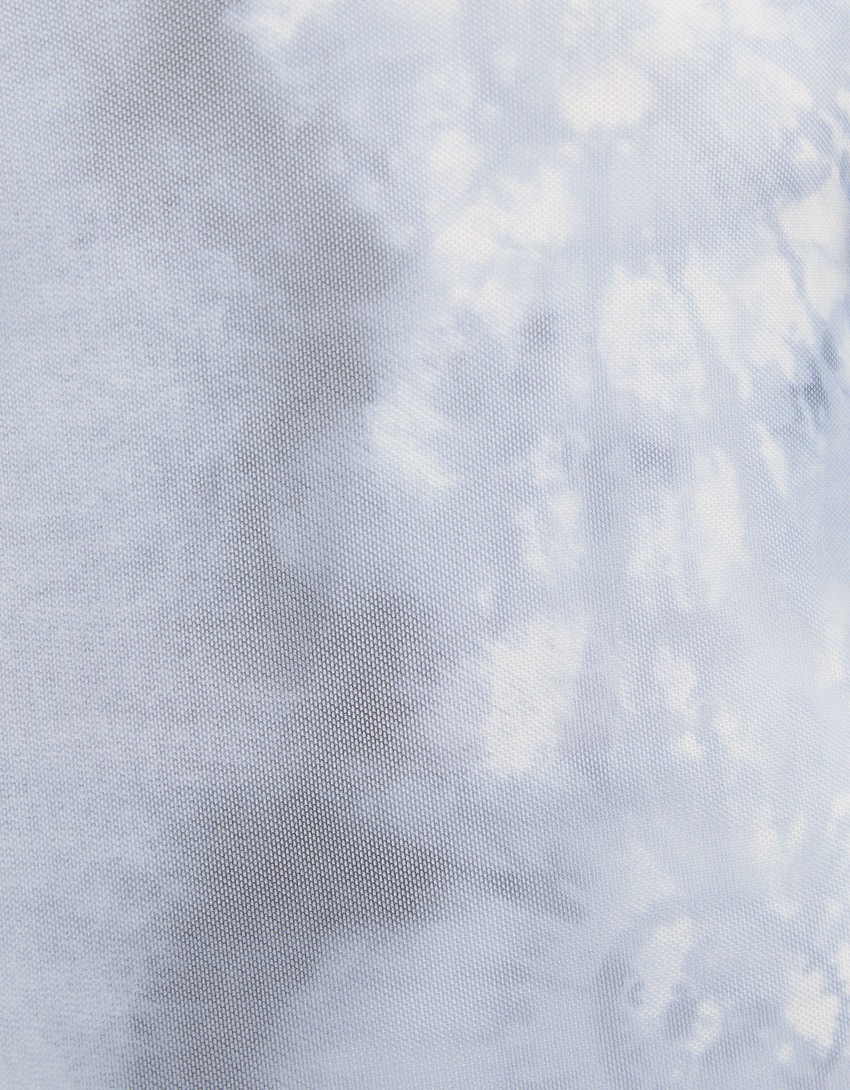 Vestido longo estampado com alças