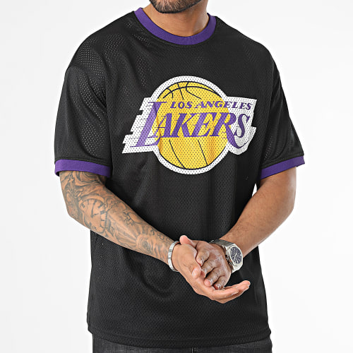 Tee Shirt NBA Team Logo Mesh Los Angeles Lakers 60357111 Noir
