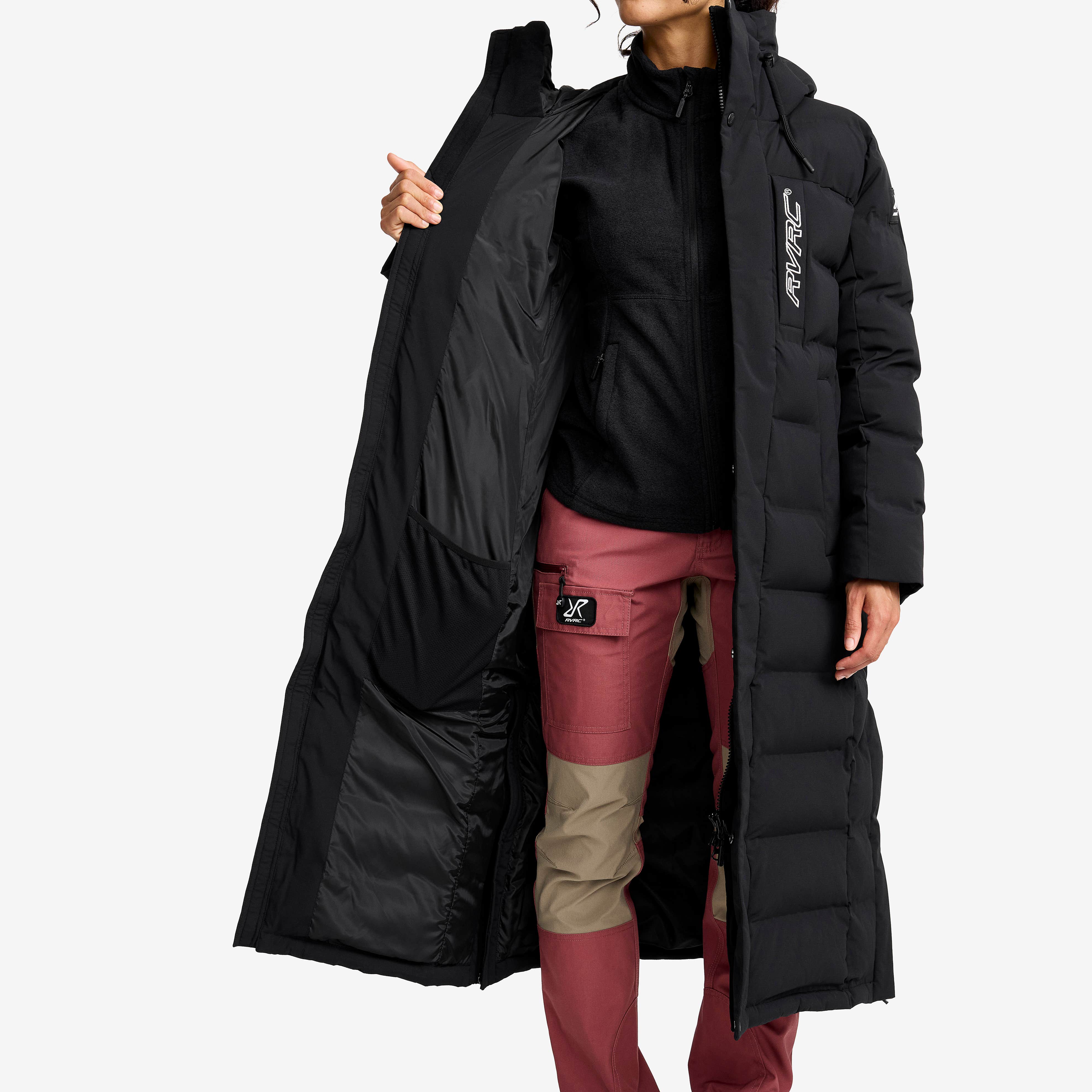 Scenic Insulated Long Parka Dame Black