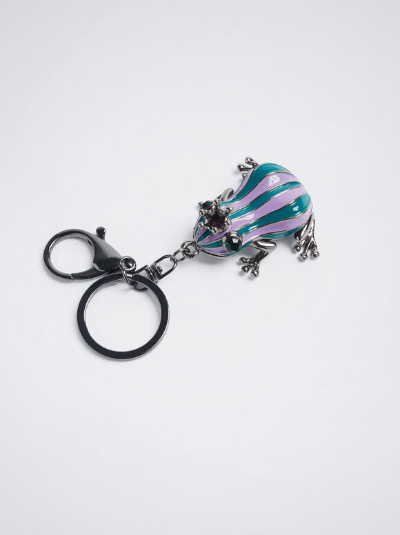 Chaveiro com pingente - Multicolorido