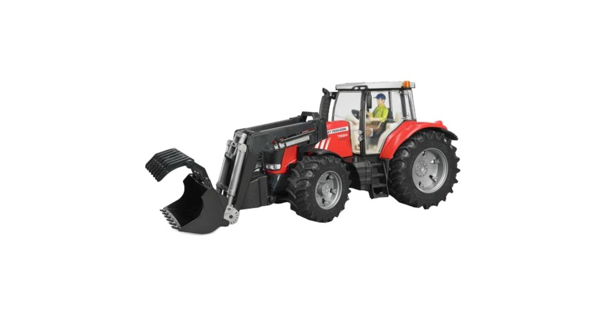 bruderMassey Ferguson 7600 met frontlader Modelvoertuig  (03047)