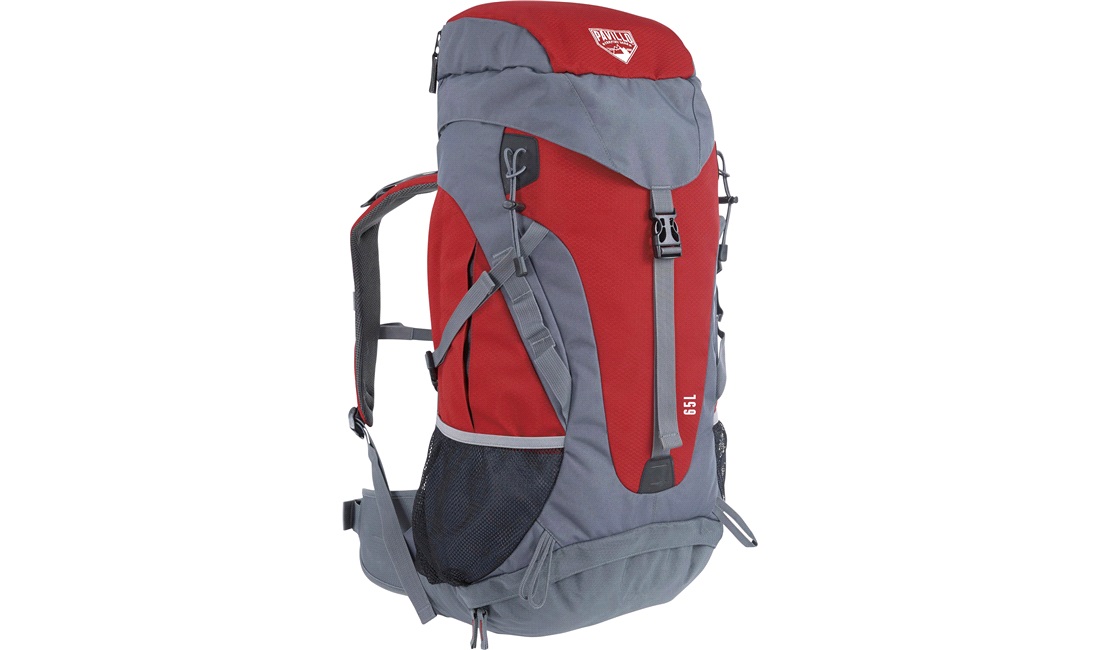 Rygsæk, Pavillo Dura Trek, 65 ltr., Rød