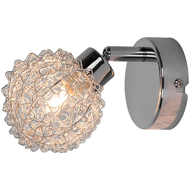 Patère spot G9 7W GoodHome Phaidros chrome H.15 x Ø8 cm