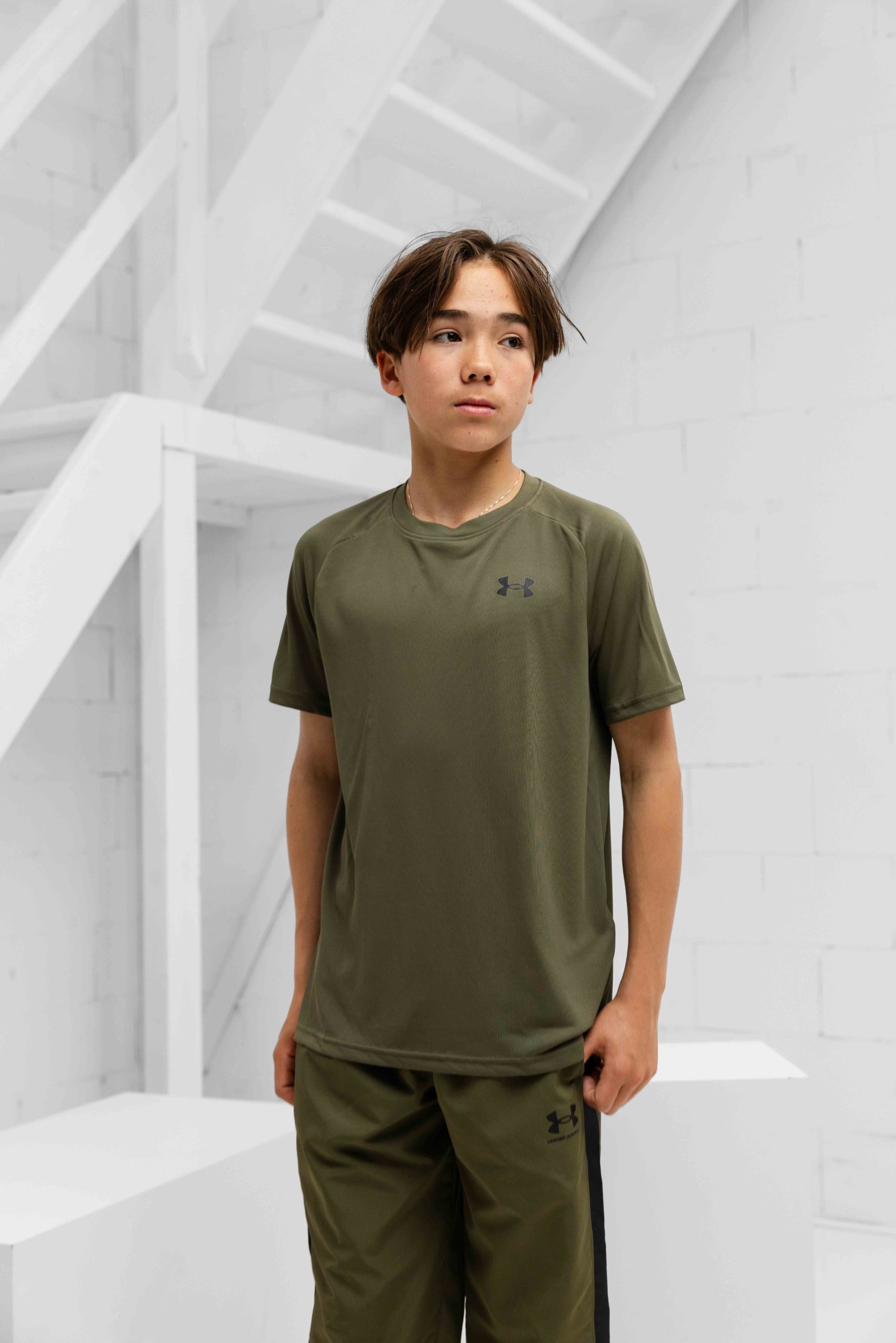 Under Armour Tech 2.0 T-Shirt Kids Donkergroen