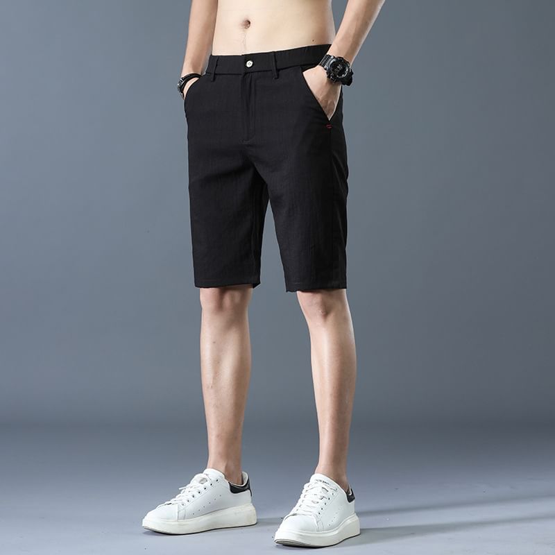 Lefitt - Mid Rise Plain Shorts