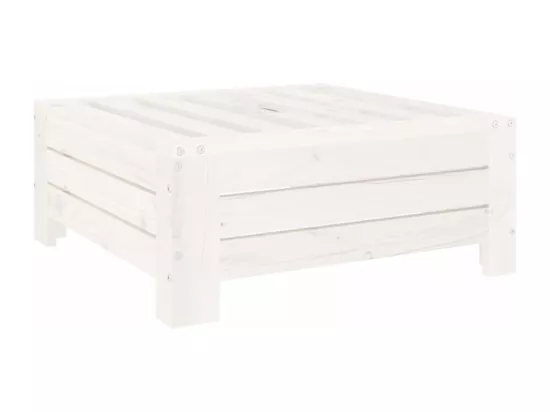 Couvercle de base de parasol blanc bois massif de pin