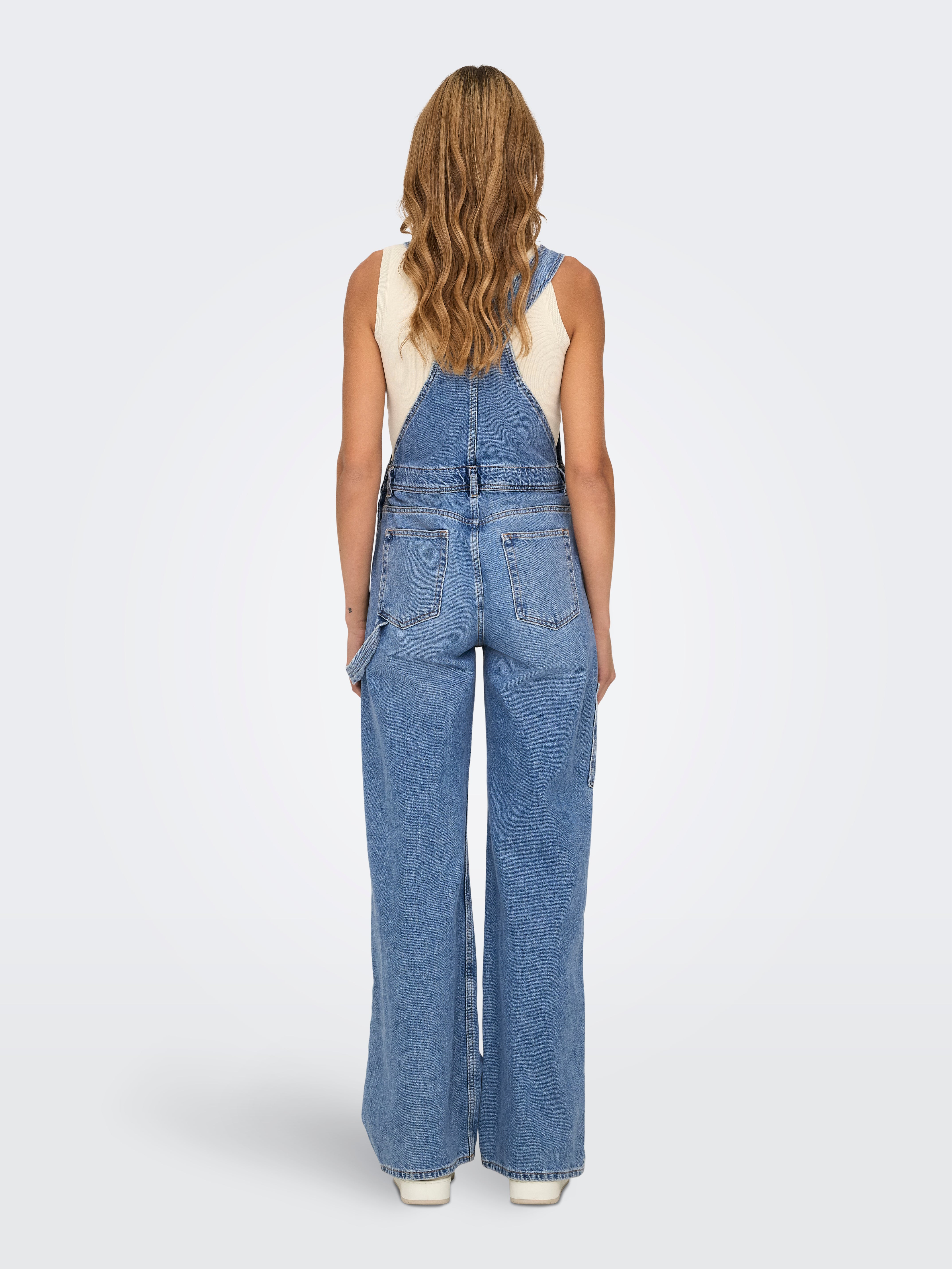 ONLBJORK Weiter Beinschnitt Jumpsuit Medium Blue Denim