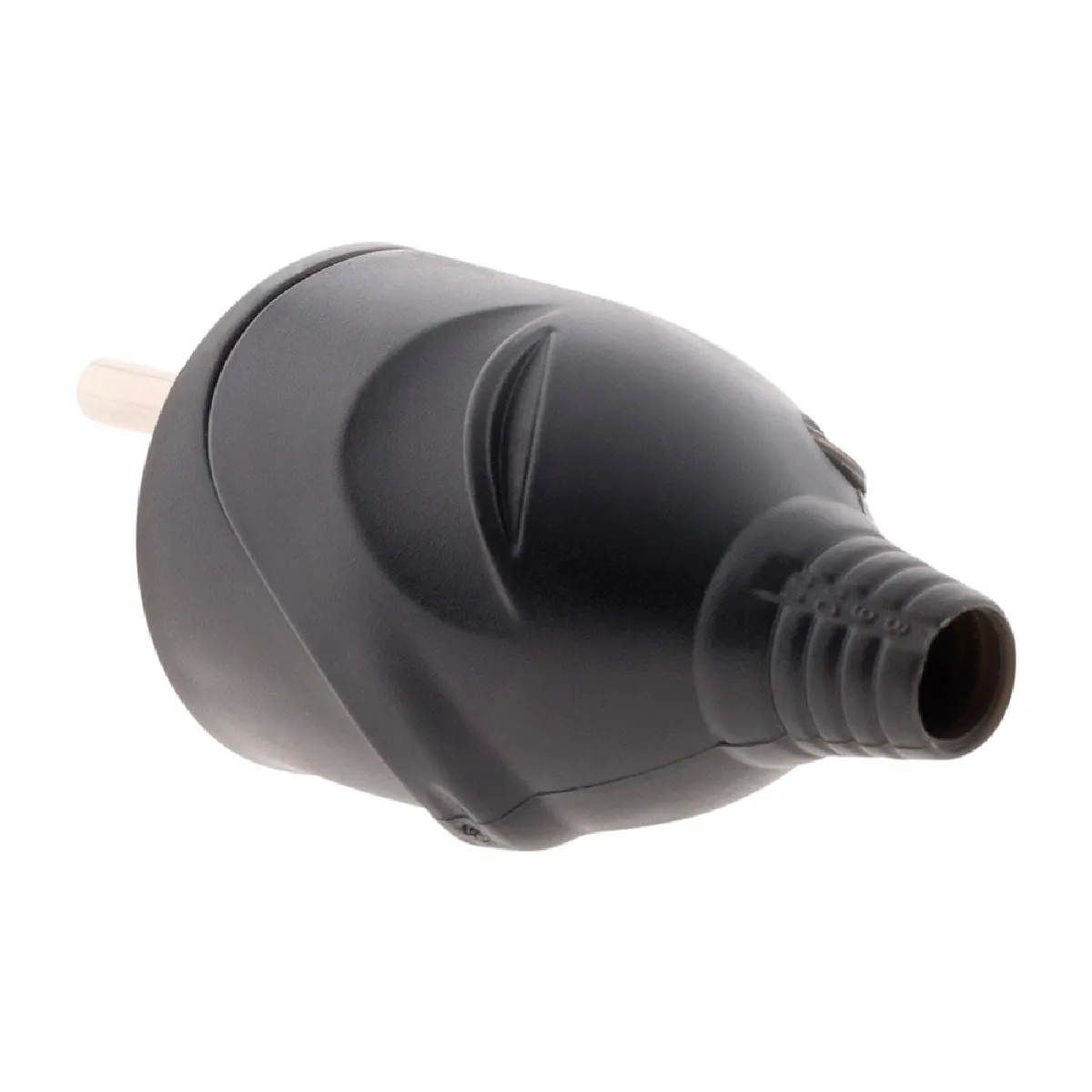 Zenitech Fiche mâle 16A 2P+T - Lot de 10 - Noir