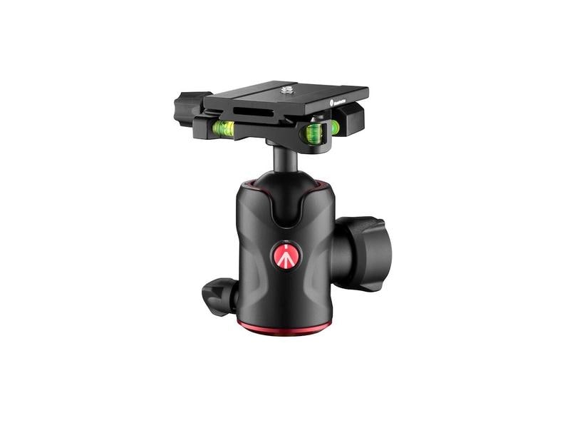 Manfrotto Kugelkopf MH496 Kugelkopf mit drei Wasserwaagen für eine perfekte Ausrichtung