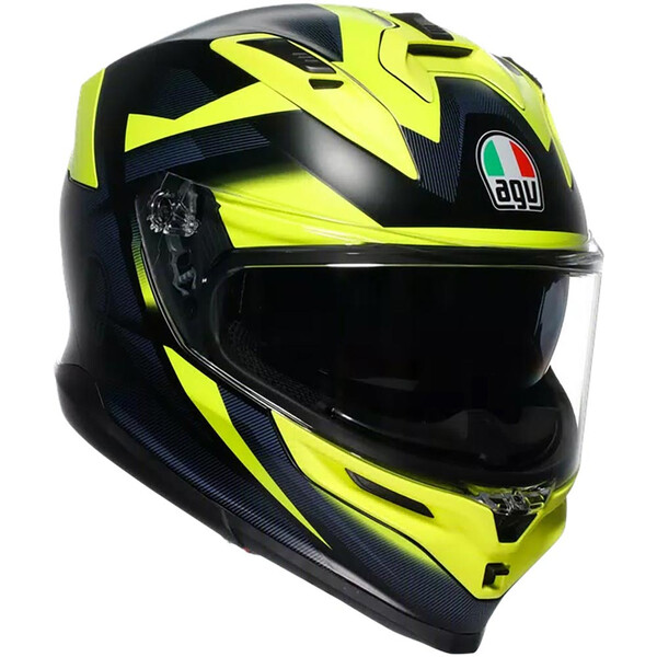 AGV - Casque K7 Glimpse Noir / Jaune fluo