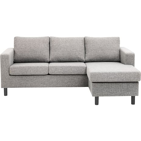 Oslo vendbar sofa med chaiselong - lysegrå