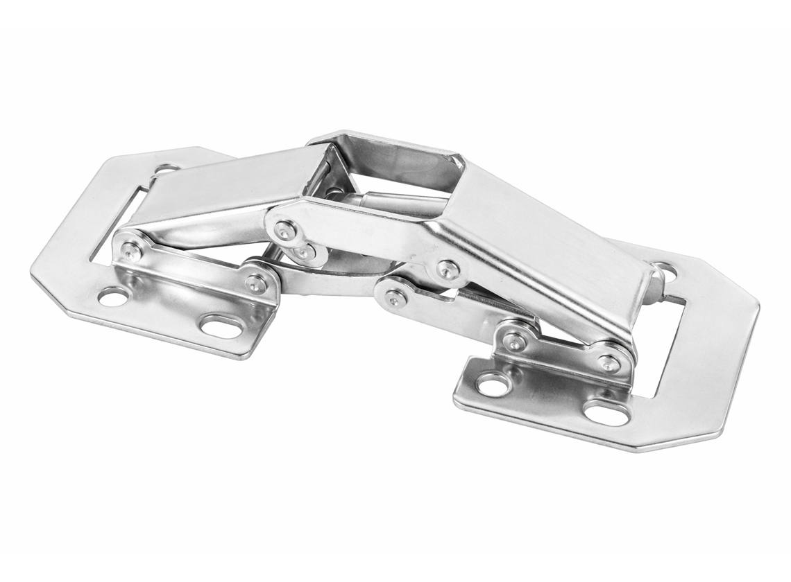 Obelink Easy-On metalen kastklep scharnieren (2x stuks) - silver