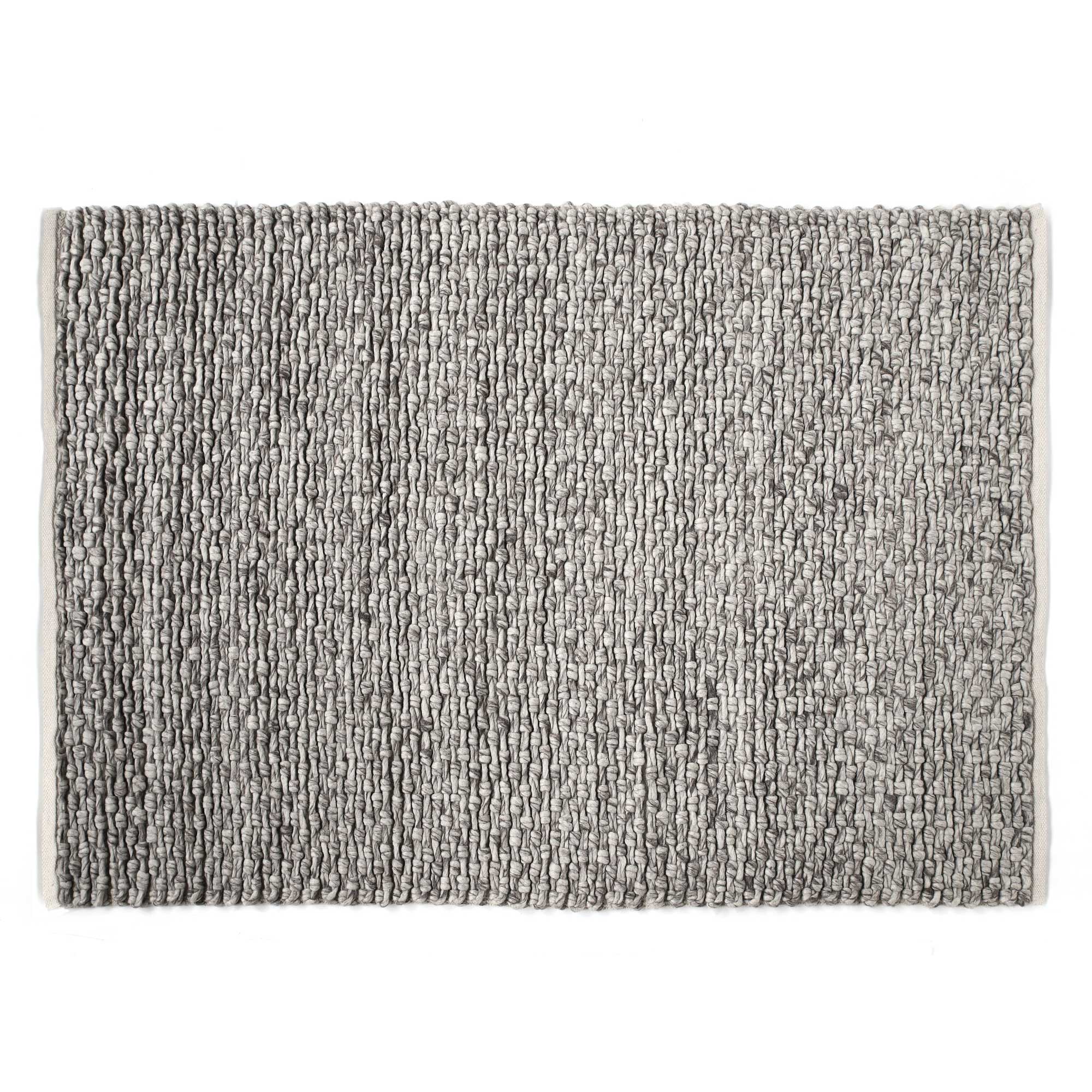 Woll-Teppich 'Abraxas', grau, B 200 cm, L 140 cm von fischer's lagerhaus