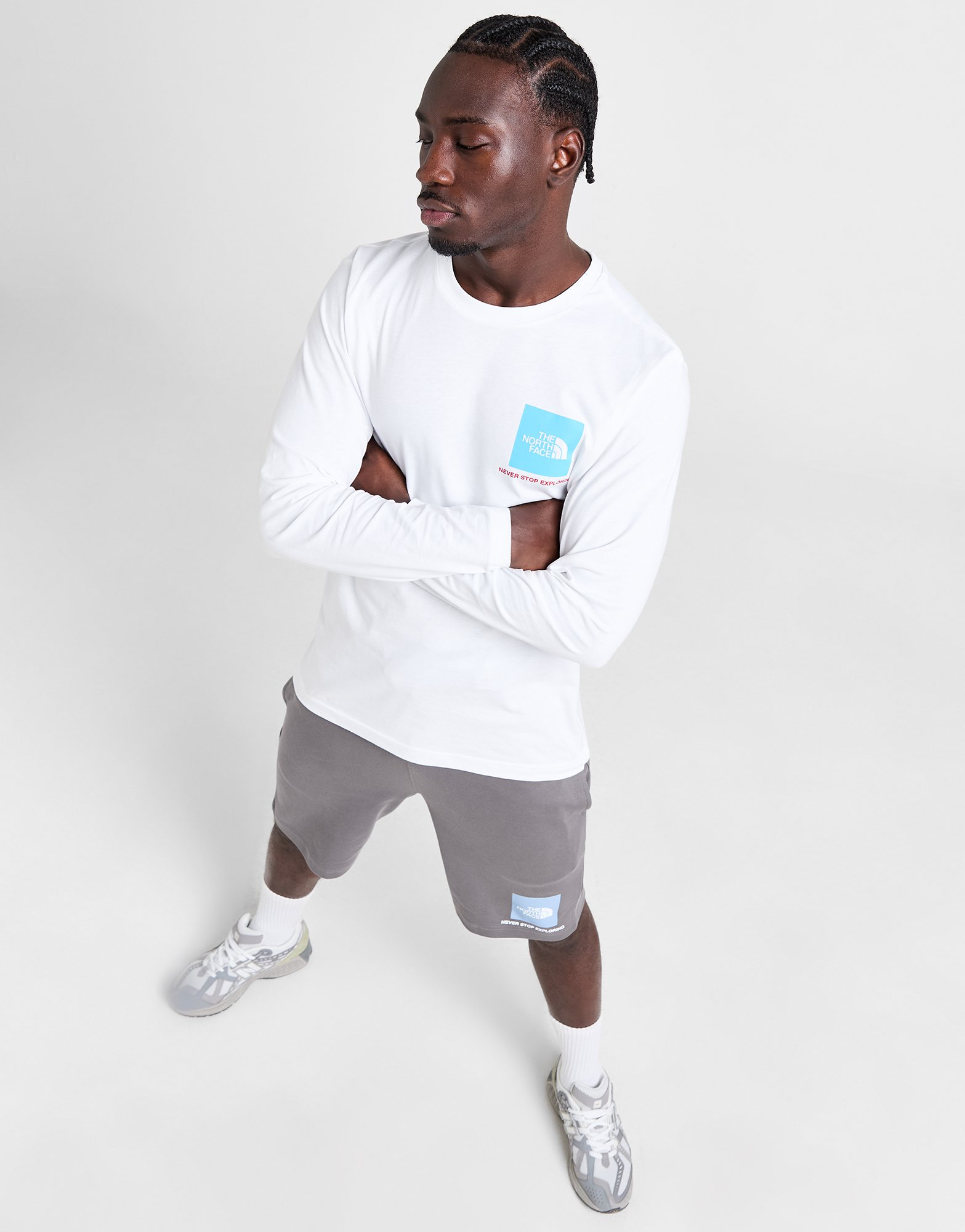 The North Face T-Shirt Manches Longues Fine Box Homme