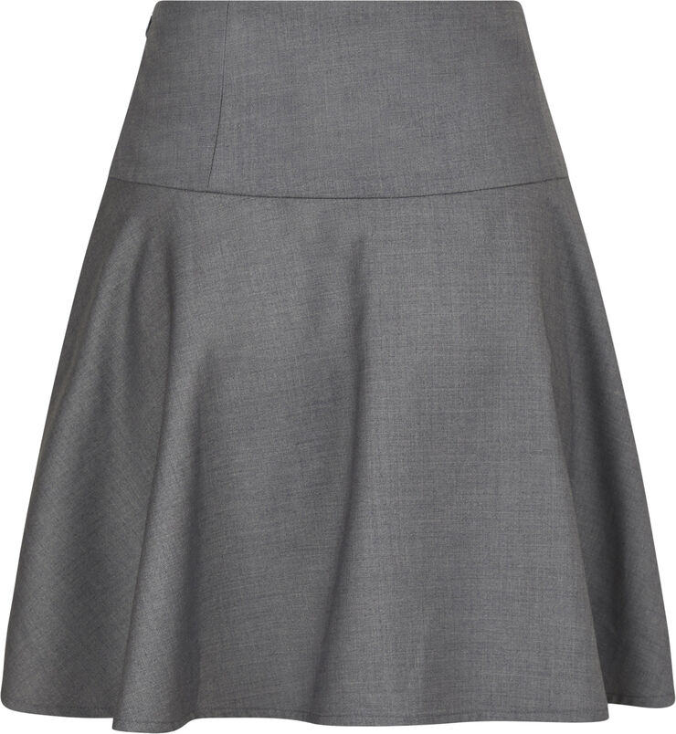 Neo Noir Pamelo Skirt Dark grey melange