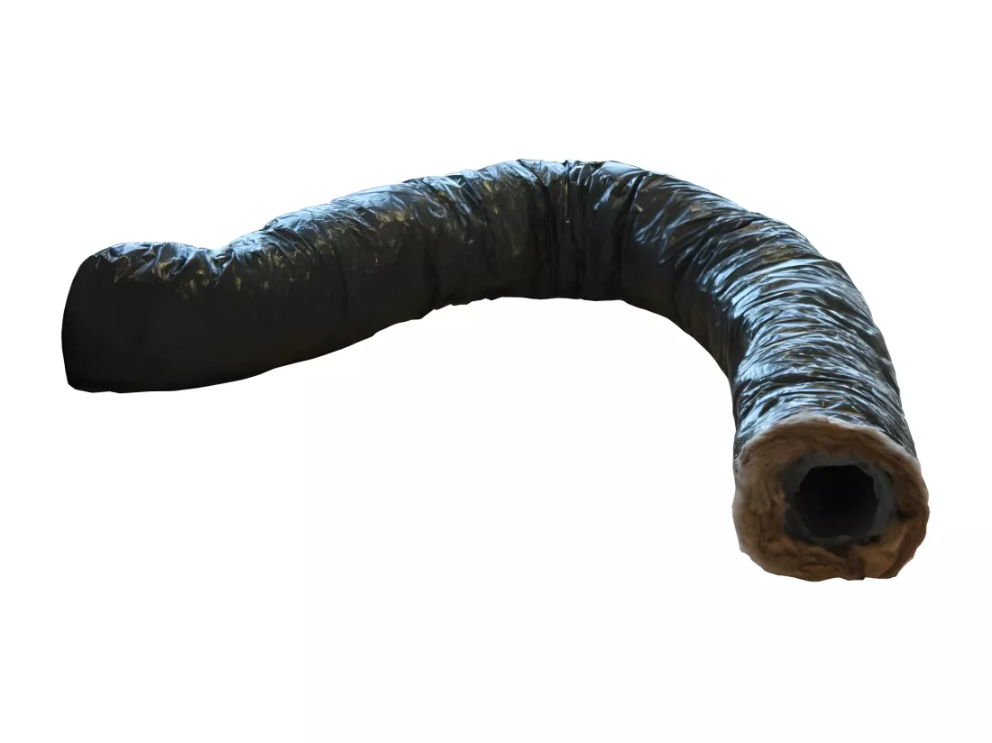 Unelvent  813922 Gaine souple isolEe ECOSOFT, isolation 25 mm, zEro phtalate, D 125 mm, long 6 m