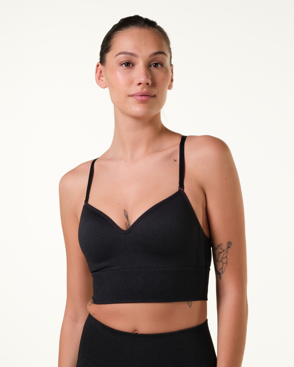 LEVITY Eclipse Mesh Seamless Push Up Bra Blue Ink Marl
