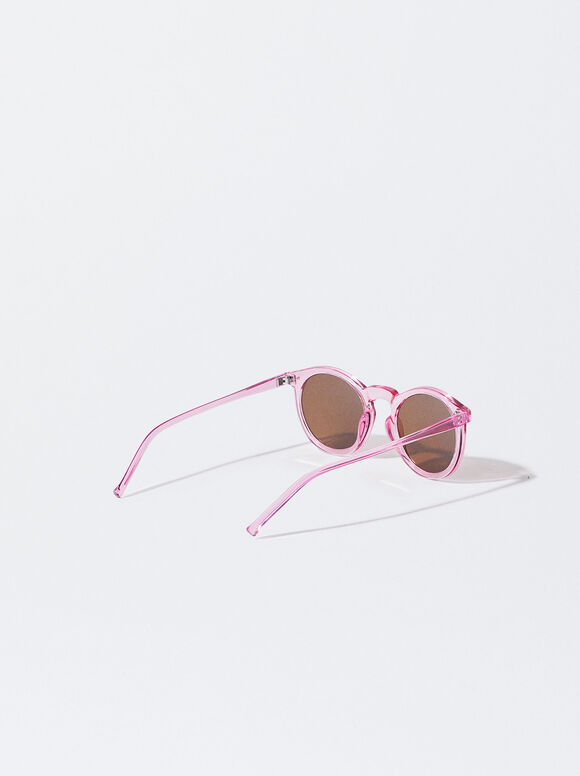 Gafas De Sol Redondas - Rosa