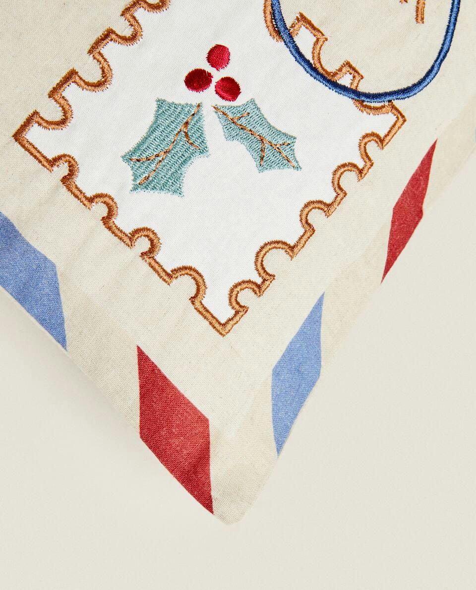 CAPA DE ALMOFADA INFANTIL COM CARTA DE NATAL PARA O PAPAI