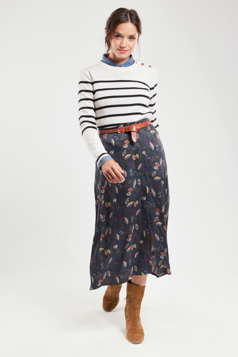 Pull marin rayé - laine mérinos