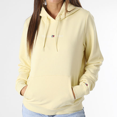 Sweat Capuche Femme Regular Serif Linear 5649 Jaune