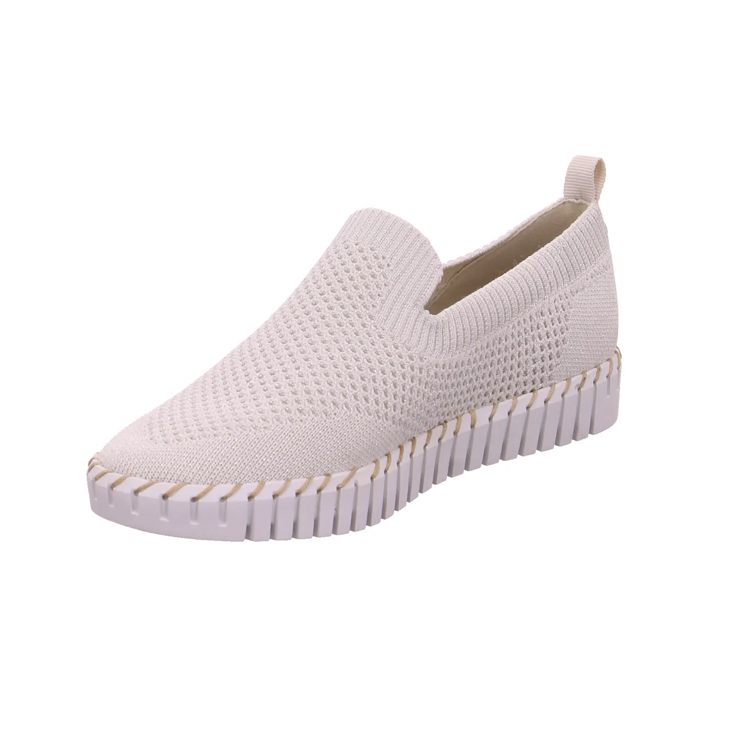LA STRADA Slipper Hellgrau Textil