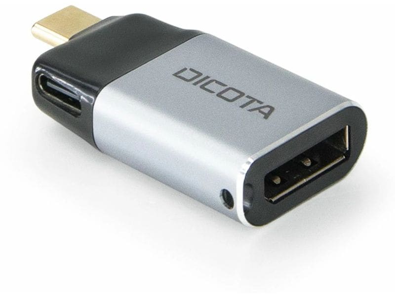 DICOTA Adapter USB Type-C - DisplayPort/USB Type-C USB-C zu DisplayPort Mini-Adapter mit PD 100W