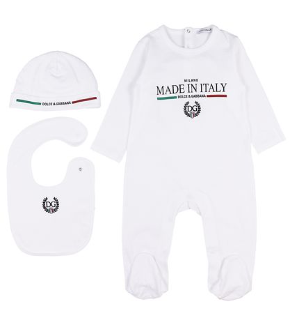 Dolce & Gabbana Gave?ske - Heldragt/Hue/Savlesm?k - Hvid