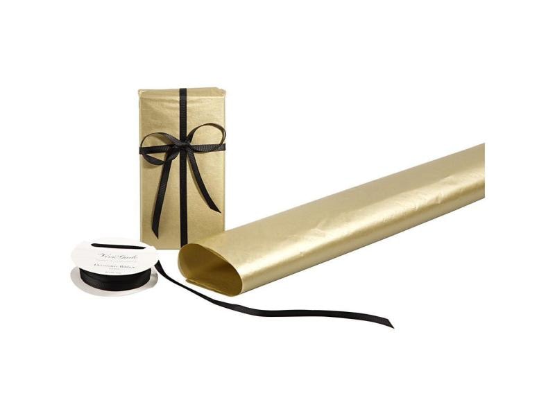 Creativ Company Seidenpapier 50 x 70 cm, 25 Blatt, Gold Seidenpapier in Gold