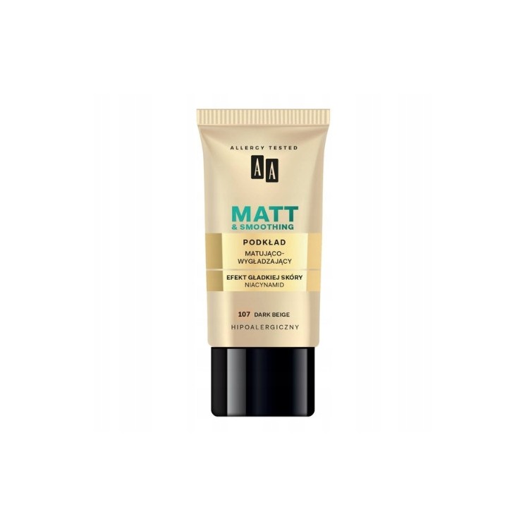 AA Make Up Matt -gladmakende gezichtsfoundation /107 Beige Dark 30 ml