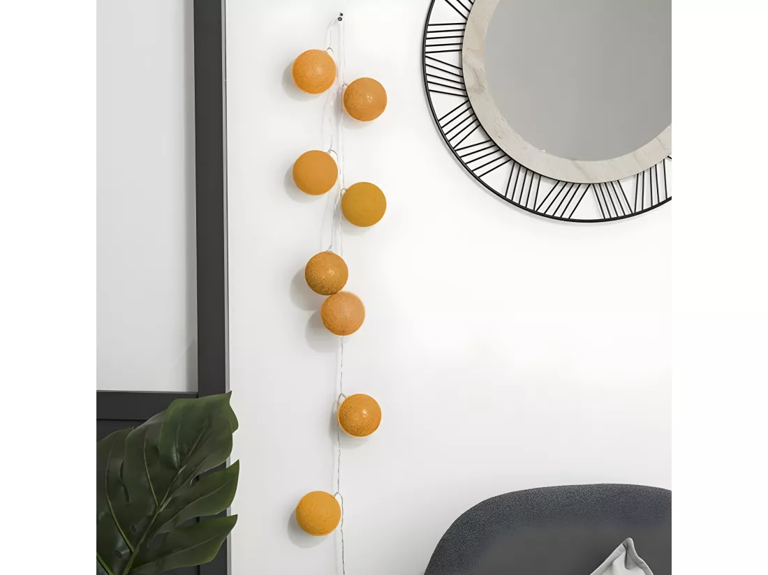 Guirlande PVC ocre 3.5 x 255 cm