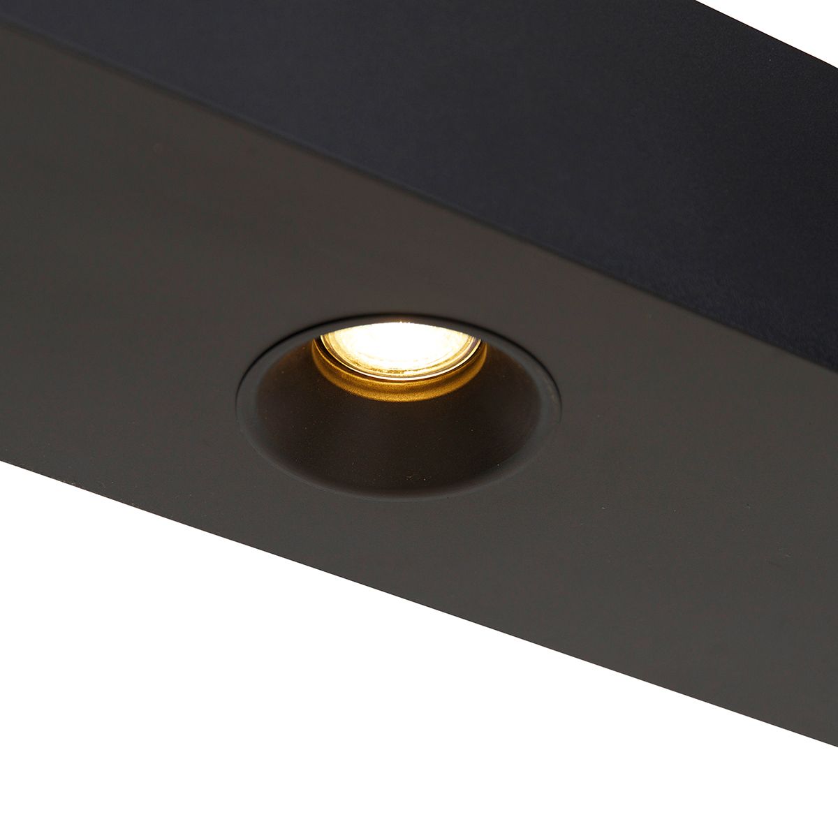Smart hanglamp zwart met rek incl. 4 Wifi GU10 - Cage Rack