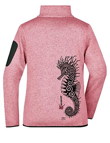KANUMERA - VESTE POLAIRE TRICOTEE SS CAPUCHE HIPPOCAMPE FEMME