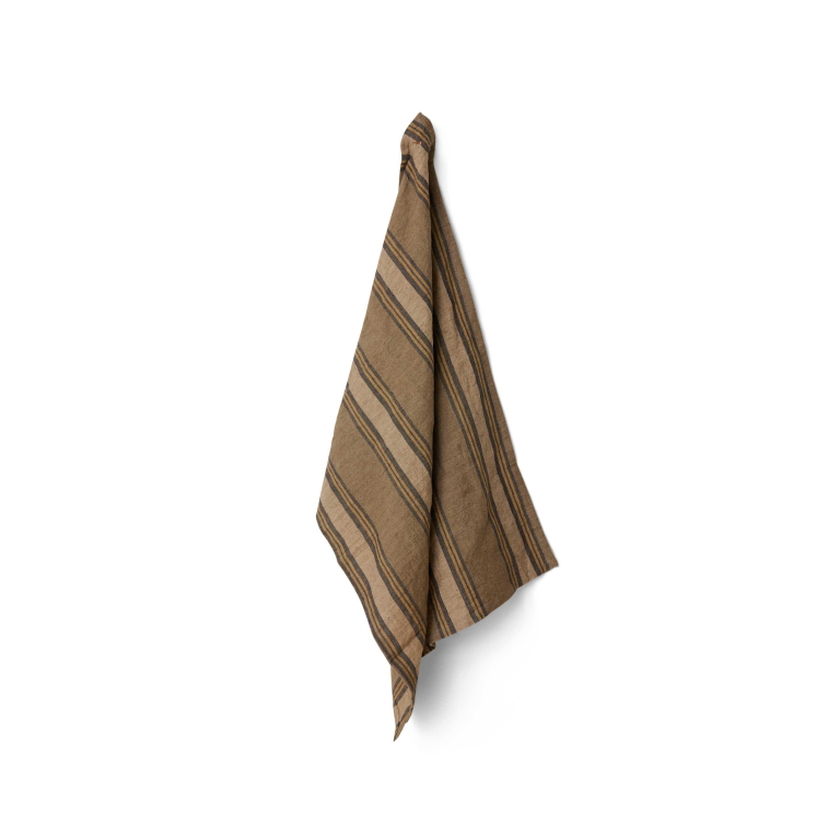 HKliving Vida theedoek Sand/Cream