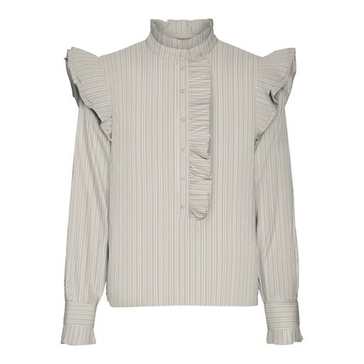 Vero Moda Fanni Frill Bluse, Moonbeam, XL