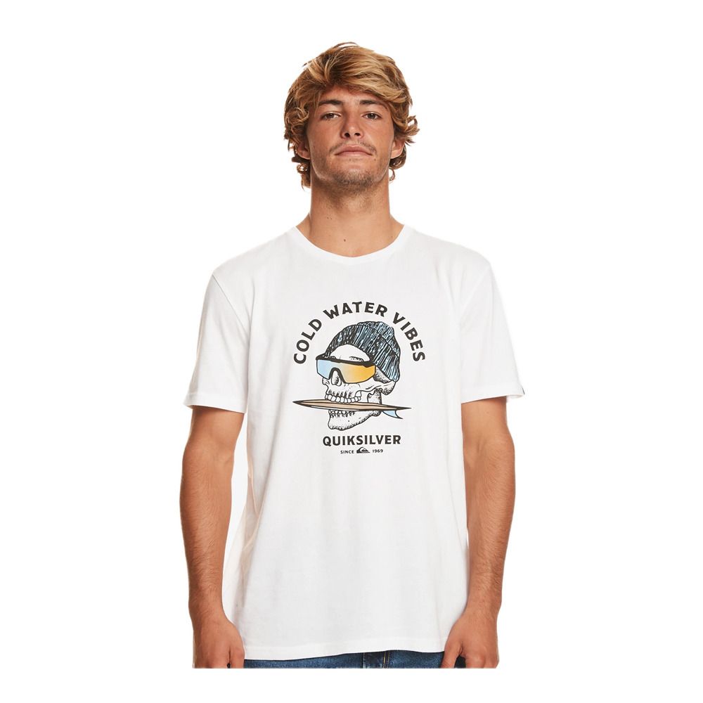 Quiksilver SKULL - Tee-shirt Homme white