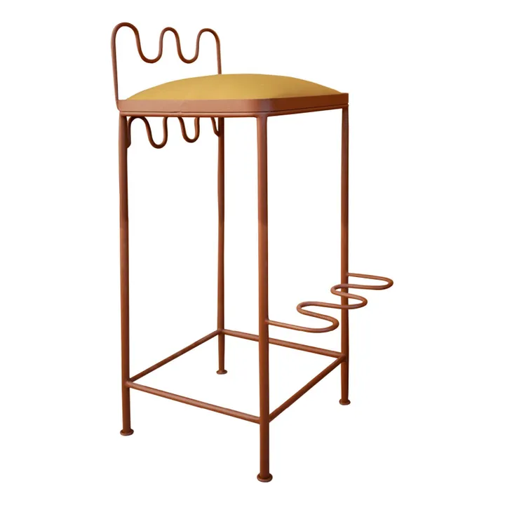 Honoré Tabouret de bar Dolores en toile déperlante | Gold