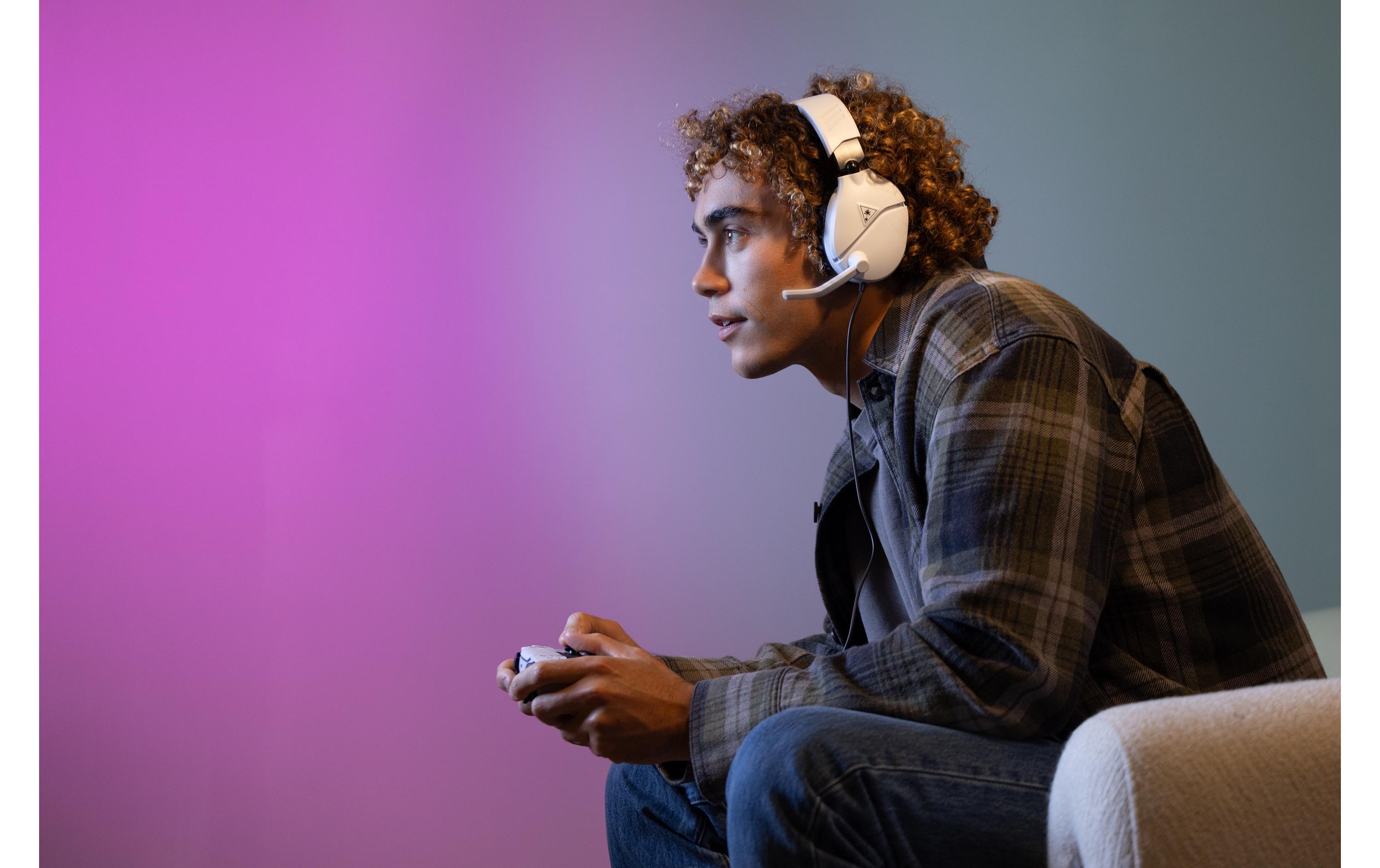Headset Ear Force Recon 70P WeissGaming-Headset für PS4 und PS5
