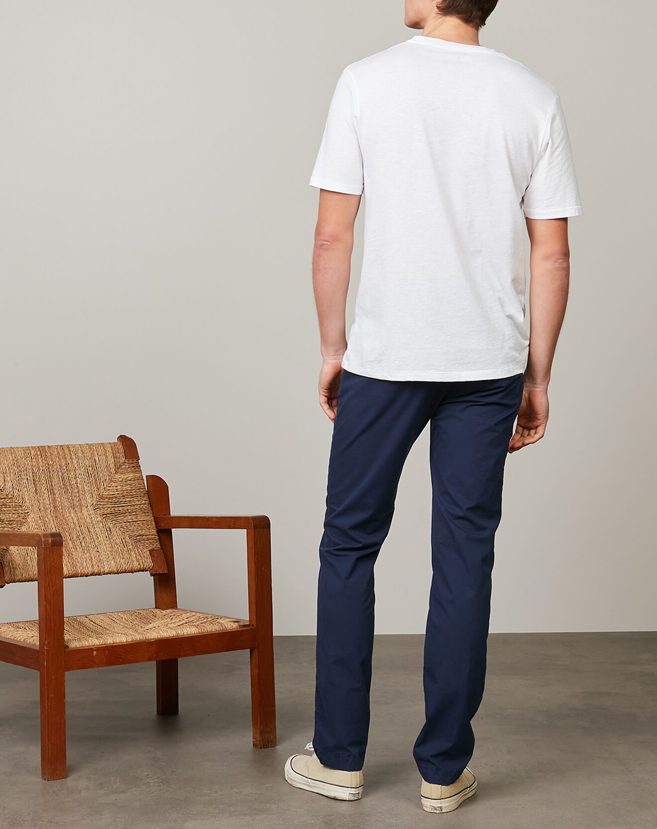 Hartford T-Shirt Pocket Crew White Plains blanc