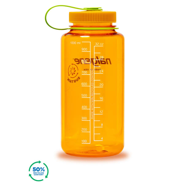 Gourde NALGENE BOUTEILLE GRDE OUVERTURE SUSTAIN 1L CLEMENTINE SUS