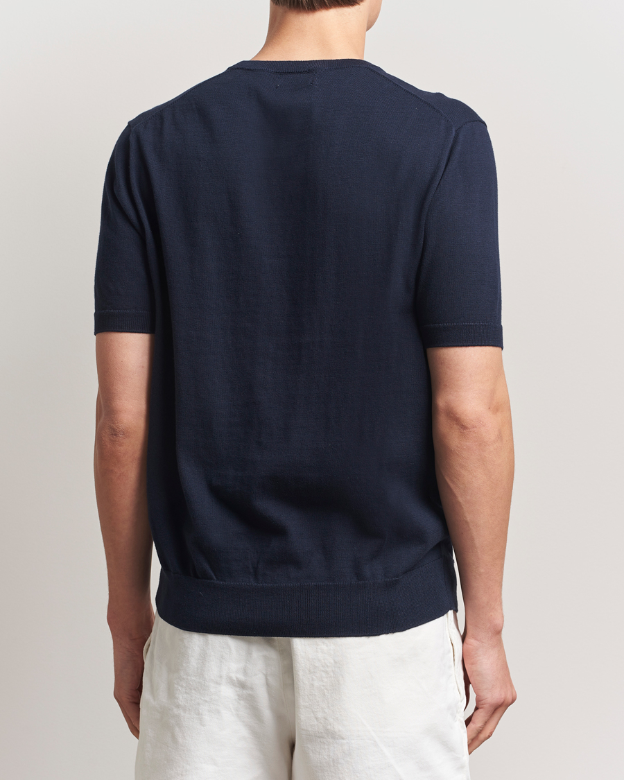 Polo Ralph Lauren Knitted Short Sleeve Tee Hunter Navy