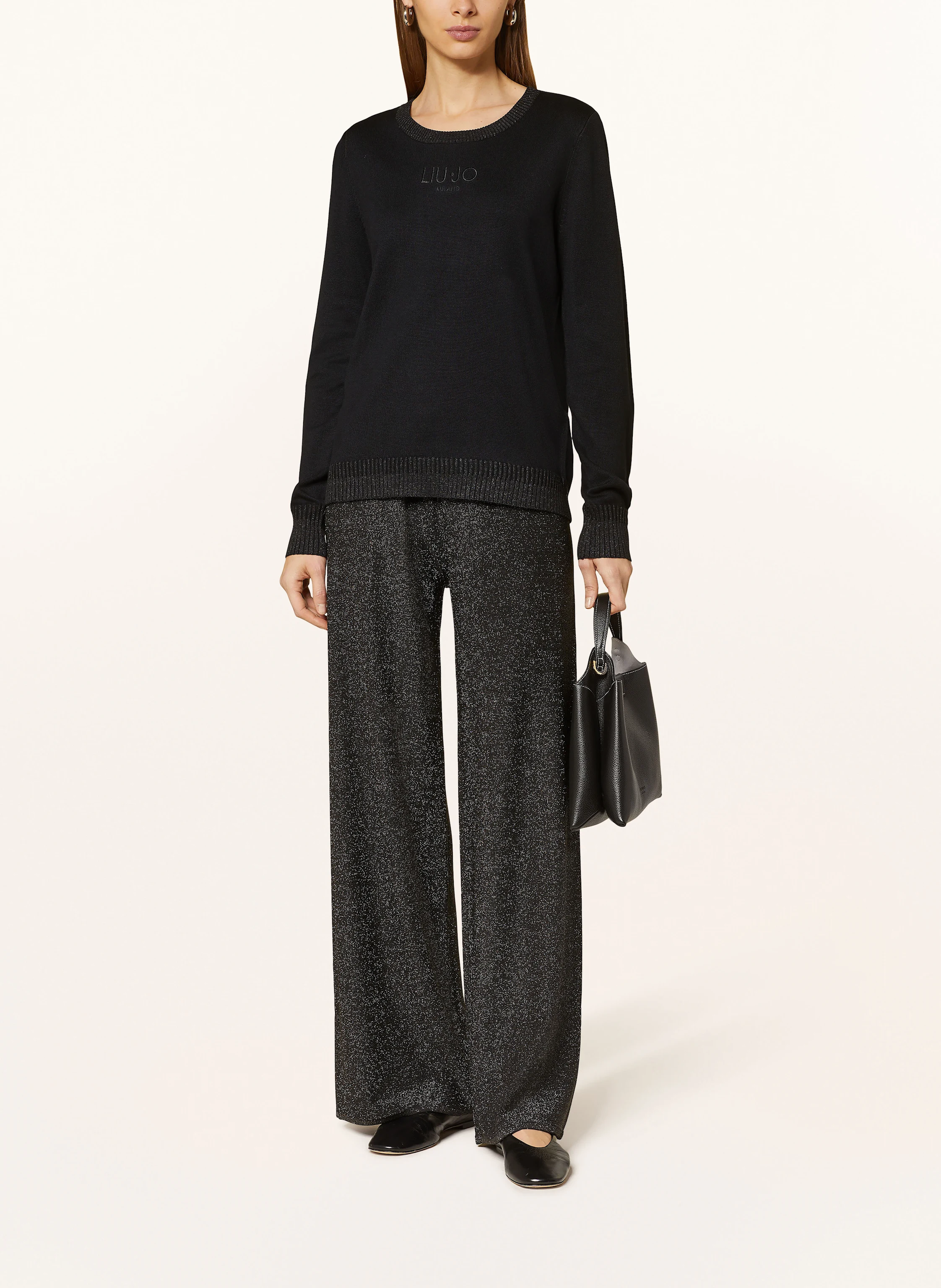 LIU JO Strickhose mit Glitzergarn