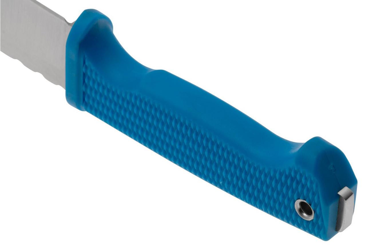 Demko Knives FreeReign AUS10A Drop Point FR-10A-BLU Blue Rubber, outdoormes