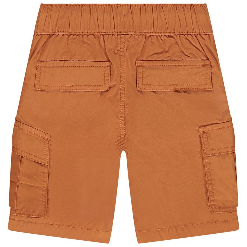 Bermuda cargo uni en popeline pour garçon - Multicolore