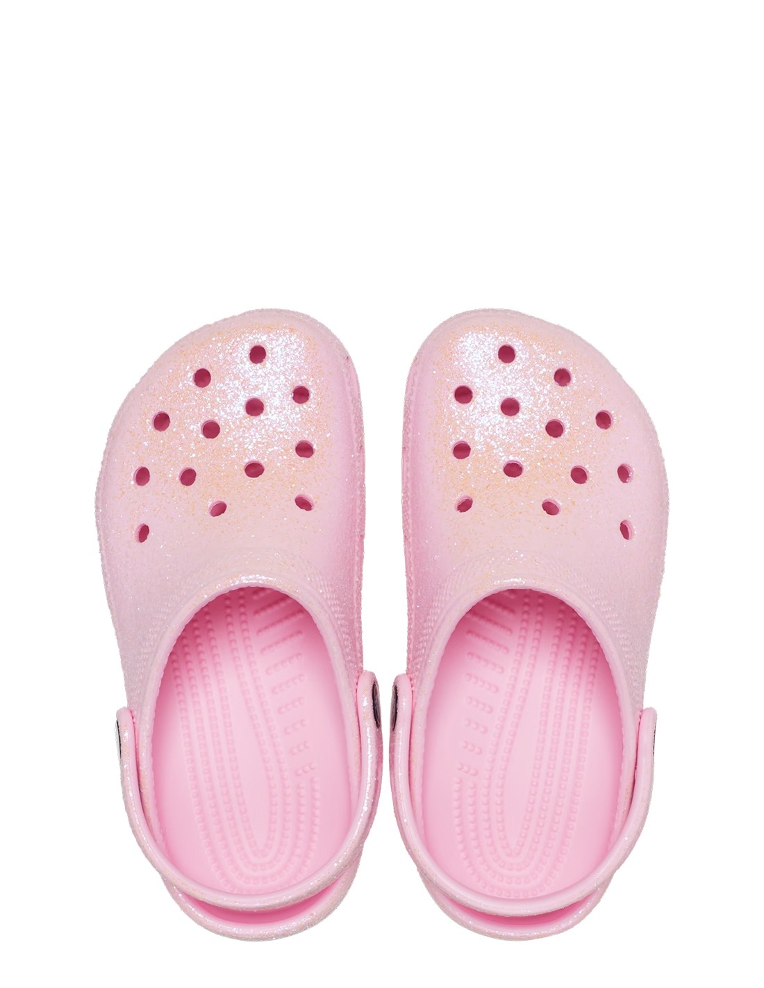 crocs sabots femme enfant classic glitter clog rose