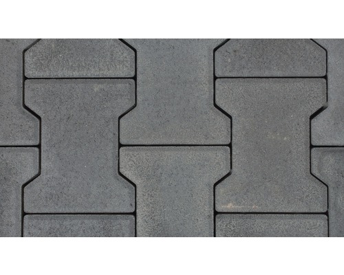 Straatsteen, dubbele T-vormige straatsteen, grijs, 20 cm x 16,5 cm x 6 cm